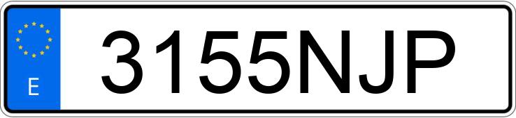 Il numero di registrazione 3155NJP ha BYD SEAL U
