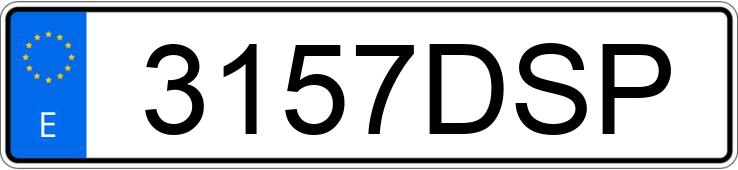 Numer rejestracyjny 3157DSP posiada CITROEN C-15