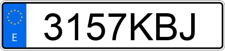 Numer rejestracyjny 3157KBJ posiada AUDI A5 SPORTBACK