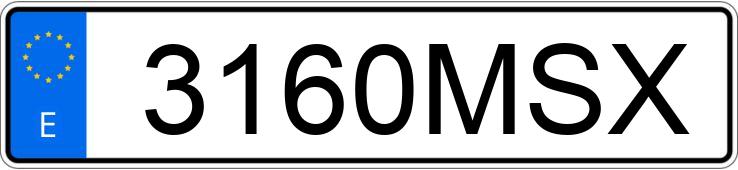 Numer rejestracyjny 3160MSX posiada BMW SERIE 2