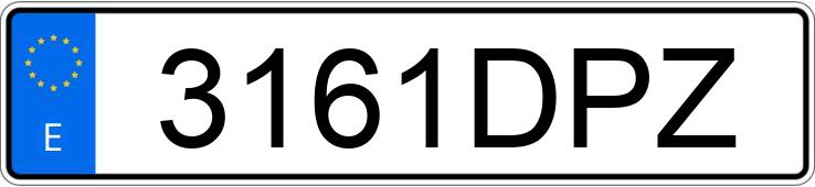 Numer rejestracyjny 3161DPZ posiada BMW X3