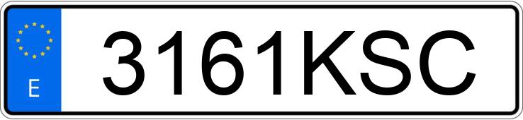 Numer rejestracyjny 3161KSC posiada PEUGEOT EXPERT