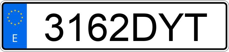 Numer rejestracyjny 3162DYT posiada SEAT IBIZA