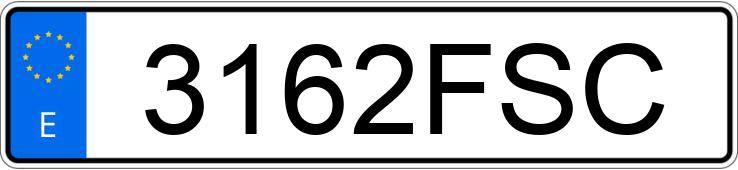 Numer rejestracyjny 3162FSC posiada MERCEDES CLS (219)