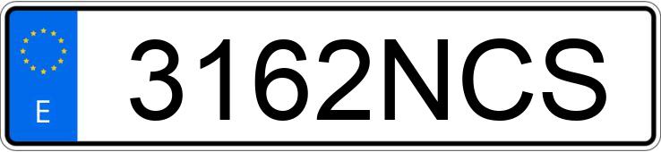 Numer rejestracyjny 3162NCS posiada RENAULT CLIO