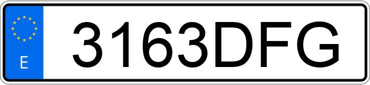 Numer rejestracyjny 3163DFG posiada VOLKSWAGEN POLO