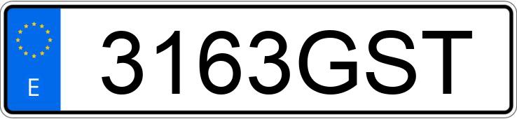 Numer rejestracyjny 3163GST posiada AUDI A5