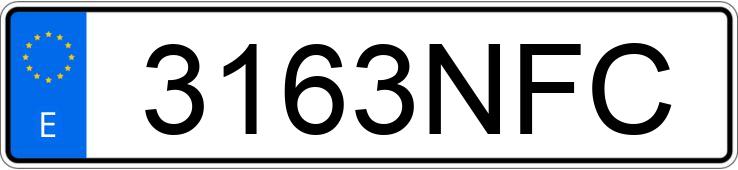 Numer rejestracyjny 3163NFC posiada AUDI RS5