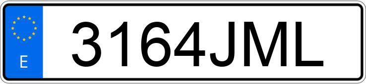 Numer rejestracyjny 3164JML posiada PEUGEOT PARTNER