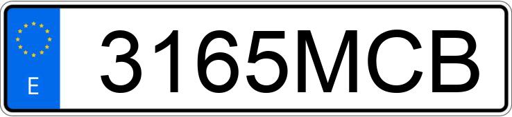 Numer rejestracyjny 3165MCB posiada AUDI A3 SPORTBACK