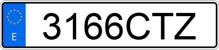 Numer rejestracyjny 3166CTZ posiada BMW SERIE 3