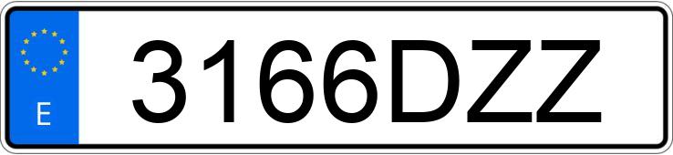 Numer rejestracyjny 3166DZZ posiada PEUGEOT 307