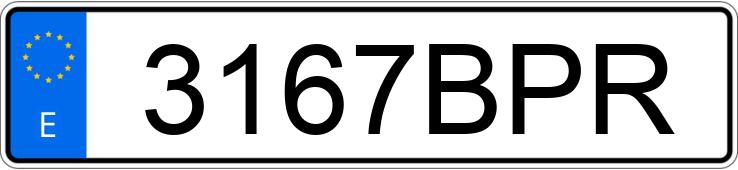 Numer rejestracyjny 3167BPR posiada PEUGEOT 106