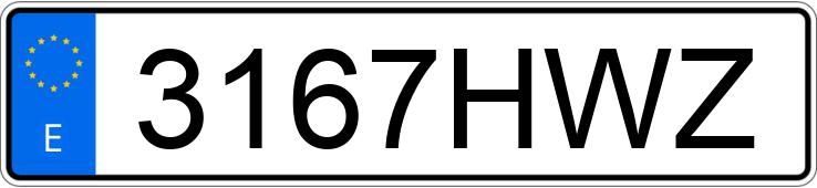 Numer rejestracyjny 3167HWZ posiada SEAT IBIZA Numer rejestracyjny 3167HWZ posiada SEAT IBIZA