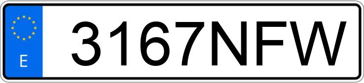 Numer rejestracyjny 3167NFW posiada FORD KUGA