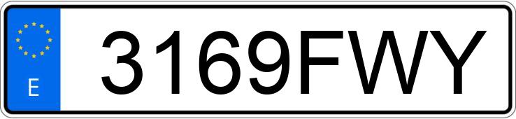 Numer rejestracyjny 3169FWY posiada VOLVO S40