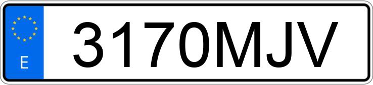 Numer rejestracyjny 3170MJV posiada BMW SERIE 1