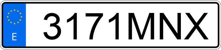 Numer rejestracyjny 3171MNX posiada MG MG4