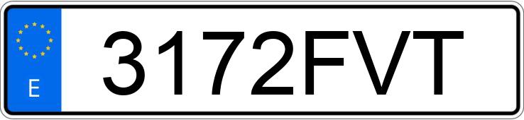 Numer rejestracyjny 3172FVT posiada BMW SERIE 3