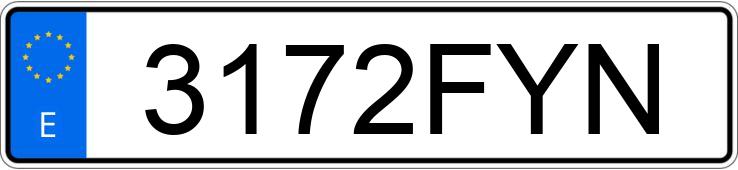 Numer rejestracyjny 3172FYN posiada VOLKSWAGEN POLO