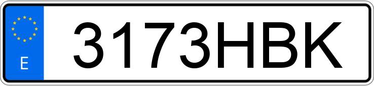 Numer rejestracyjny 3173HBK posiada SEAT EXEO