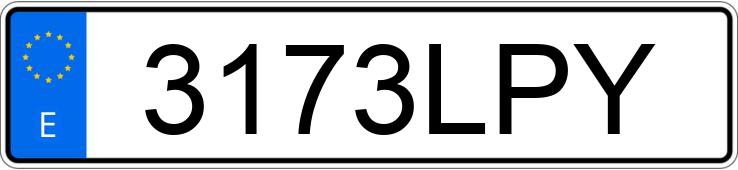 Numer rejestracyjny 3173LPY posiada BENELLI MACIS