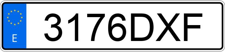 Registreringsnummeret 3176DXF har NISSAN PRIMASTAR
