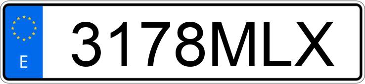 Numer rejestracyjny 3178MLX posiada MERCEDES C (205)