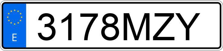 Numer rejestracyjny 3178MZY posiada DACIA DUSTER