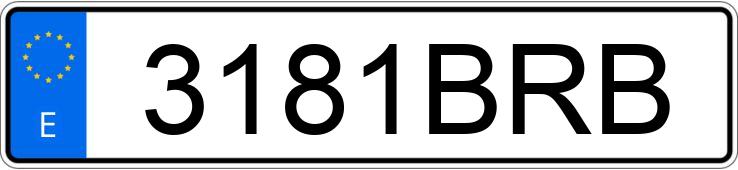 Numer rejestracyjny 3181BRB posiada ALFA ROMEO 147 Numer rejestracyjny 3181BRB posiada ALFA ROMEO 147