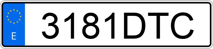 Numer rejestracyjny 3181DTC posiada PEUGEOT 407