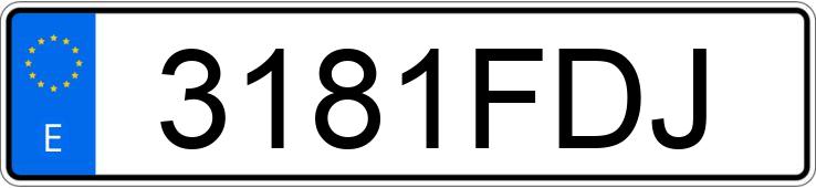 Il numero di registrazione 3181FDJ ha FORD FOCUS C-MAX