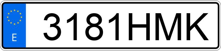 Numer rejestracyjny 3181HMK posiada PEUGEOT 207 +