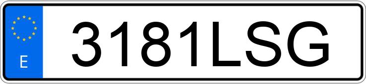 Numer rejestracyjny 3181LSG posiada RENAULT KANGOO