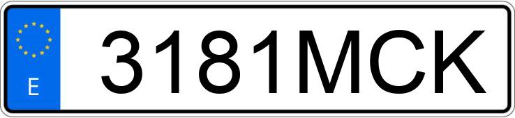 Numer rejestracyjny 3181MCK posiada MAXUS E DELIVER 3