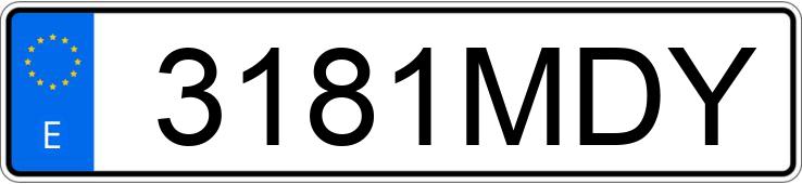 Numer rejestracyjny 3181MDY posiada TOYOTA LAND CRUISER