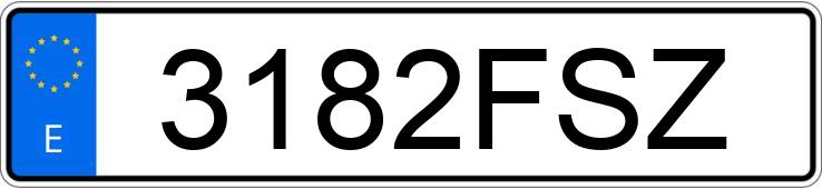 Numer rejestracyjny 3182FSZ posiada CITROEN JUMPY