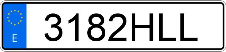 Numer rejestracyjny 3182HLL posiada AUDI A3