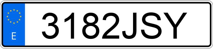 Numer rejestracyjny 3182JSY posiada VOLVO S90