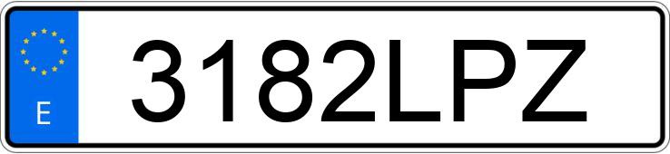 Numer rejestracyjny 3182LPZ posiada VOLKSWAGEN TRANSPORTER