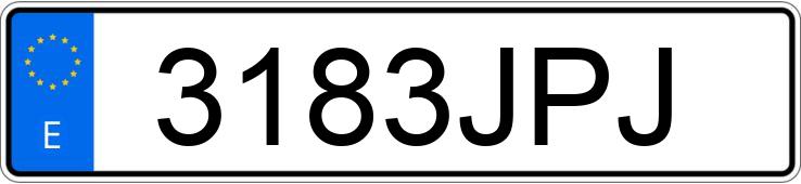 Numer rejestracyjny 3183JPJ posiada PEUGEOT 3008