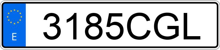 Numer rejestracyjny 3185CGL posiada OPEL ZAFIRA
