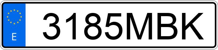 Die Registrierungsnummer 3185MBK hat FORD FOCUS