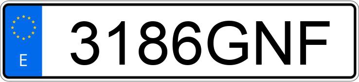 Numer rejestracyjny 3186GNF posiada SEAT CORDOBA