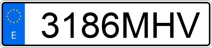 Numer rejestracyjny 3186MHV posiada FORD CUSTOM TOURNEO