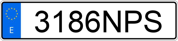 Numer rejestracyjny 3186NPS posiada BMW SERIE 3