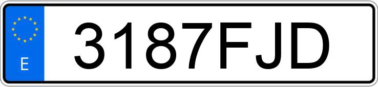 Numer rejestracyjny 3187FJD posiada BMW SERIE 3 Numer rejestracyjny 3187FJD posiada BMW SERIE 3