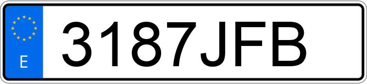 Numer rejestracyjny 3187JFB posiada FORD FOCUS