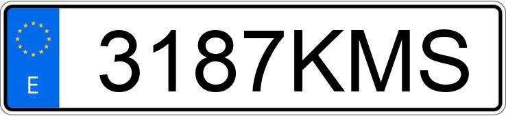 Numer rejestracyjny 3187KMS posiada TOYOTA YARIS