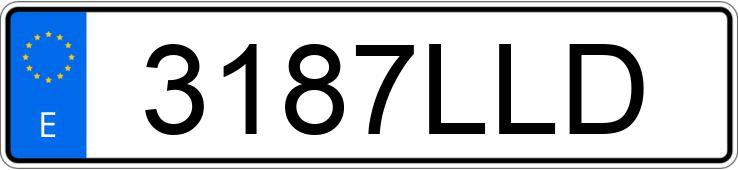Numer rejestracyjny 3187LLD posiada BMW SERIE 3